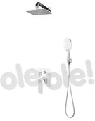 Zestawy prysznicowe - Omnires SYS PM16 CRB chrom/biały SYS PM16 CRB - miniaturka - grafika 1