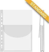 Koszulki na dokumenty - Donau PBS Koszulki zawieszkowe krystaliczne poszerzane z klapą DN953 - miniaturka - grafika 1