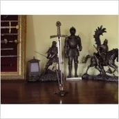 Repliki - akcesoria - WŁOCHY STOJAK NA NOŻYK DO LISTÓW - METAL - miniaturka - grafika 1