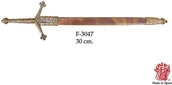 Repliki - broń - Denix NOŻYK DO LISTÓW MIECZ CLAYMORE Z POCHWĄ - miniaturka - grafika 1