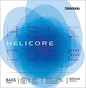 Inne - D'Addario hh611  3/4 m Helicore Hybrid pojedyncze "G" Niklowo owinięta strun 3/4 Medium HH611 3/4M - miniaturka - grafika 1