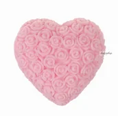 Kremy i maski do rąk - LaQ LaQ - Happy Soaps - Naturalne mydełko glicerynowe - WIELKIE RÓŻOWE SERCE LA WGSE - miniaturka - grafika 1