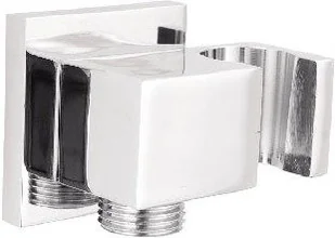 Deante CASCADA chrom Uchwyt na słuchawkę / przyłącze węża kwadratowe NAC 053K - Akcesoria łazienkowe - miniaturka - grafika 5