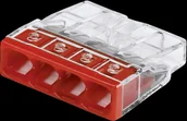 Kostki, złączki, wtyczki - Wago MINI Szybkozłączka 4/2,5 Nr kat:2273-204 - miniaturka - grafika 1