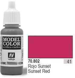 Vallejo Sunset Red MC041 70802 - Akcesoria i części modelarskie - miniaturka - grafika 2