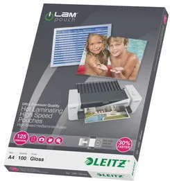 Esselte LEITZ Pouch 125mic A4 100 clear 74300002 - Folie do laminatora - miniaturka - grafika 2