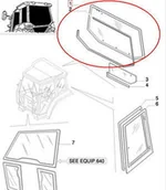 Części i akcesoria do maszyn rolniczych - CNH SZYBA TYLNA 82014988 - miniaturka - grafika 1