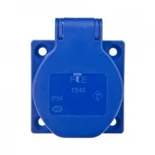 Gniazdka elektryczne - PCE Gniazdo tablocowe 2P+Z 16A 230V niebieskie IP54 1040-0bsc 0001-00000-63890 [4353403] - miniaturka - grafika 1