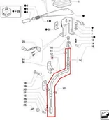 Części i akcesoria do maszyn rolniczych - CNH LINKA HAMULCA RĘCZNEGO 87531701 - miniaturka - grafika 1