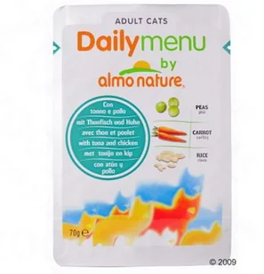 Almo Nature Daily Menu Kurczak z łososiem saszetka 30x70g - Mokra karma dla kotów - miniaturka - grafika 2