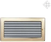 Akcesoria kominkowe - Kratki.pl Kratka kominkowa wentylacyjna powlekana pozłacana 17x30 z żaluzją 6674 - miniaturka - grafika 1