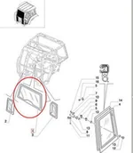 Części i akcesoria do maszyn rolniczych - CNH SZYBA PRZEDNIA NIEUCHYLNA 82002183 - miniaturka - grafika 1