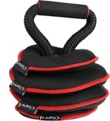 Kettlebell - HMS Kettlebell regulowany miękki 20 LBS KRM20 - miniaturka - grafika 1