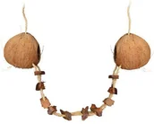 Akcesoria dla gryzoni - Trixie kokosowy domek dla chomika zawieszany podwójny 13 × 123cm 1szt. 62103 HB - miniaturka - grafika 1