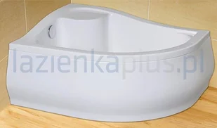 Radaway Korfu E 100x80 lewy biały 4E81400-03L - Brodziki prysznicowe - miniaturka - grafika 2