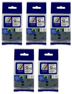 Brother Aimotech Taśma 5-pak zamiennik do 12mm/8m plombowa biała czarny nadruk 5xTZESE3 5xAZESE3 - Taśmy do drukarek barwiące Brother Aimotech Taśma 5-pak zamiennik do 12mm/8m plombowa biała czarny nadruk 5xTZESE3 5xAZESE3 - Taśmy do drukarek barwiące - miniaturka - grafika 1