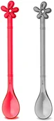 Łyżeczki - Koziol Łyżeczki Happy Spoons April XL 2 szt szara i pomarańczowo-czerwona KZ-3297101 KZ-3297101 - miniaturka - grafika 1