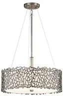 Lampy sufitowe - Elstead Lighting Lampa wisząca Srebrny CORAL KL/SILCORAL/P/A - - miniaturka - grafika 1