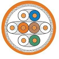 Kable miedziane - Draka Kabel S/Kabel FTP PE KAT7 DRUT ORANGE UC900SS 23 (500m) (10154630) - miniaturka - grafika 1