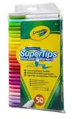 Przybory szkolne - Crayola Flamastry zmywalne Supertips 50 sztuk - miniaturka - grafika 1