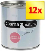 Mokra karma dla kotów - Cosma Nature 12 x 280 g Kurczak i łosoś - miniaturka - grafika 1