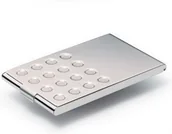 Artykuły biurowe - DURABLE BUSINESS CARD BOX chrome Chrom, Etui na 20 wizyt. - miniaturka - grafika 1