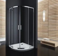 Kabiny prysznicowe - Atrium Palermo 80x80 szkło przejrzyste HBF080 - miniaturka - grafika 1