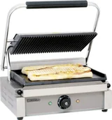 Piece, kotły  i płyty grzejne gastronomiczne - Casselin Grill kontaktowy Panini - Górna Ryflowana - Dolna Gładka CGPRL - miniaturka - grafika 1