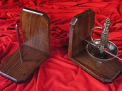 Repliki - broń - WŁOCHY PRAKTYCZNE PODPÓRKI DO KSIĄŻEK Z RAPIEREM - miniaturka - grafika 1