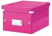 Pojemniki biurowe - Esselte Pudło LEITZ C&S uniwersalne małe WOW różowe ES1015-8 - miniaturka - grafika 1