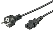 Kable - Goobay przewód zasilający 3 m, wtyczka ochronna Schuko (typ F, gniazdo CEE 7/7) na urządzeniu C13 Czarny 4040849960369 - miniaturka - grafika 1