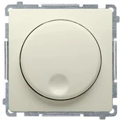 Wyłączniki światła i elektryczne - Simon Kontakt Simon Basic moduł Ściemniacz obrotowy beżowy BMS9T.01/12 BMS9T.01/12 - miniaturka - grafika 1