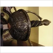 Repliki - broń - Płatnerze hiszpańscy DZWONOWY RAPIER Z XVII W - miniaturka - grafika 1