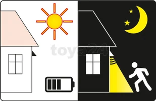 Yato LAMPA śCIENNA SOLARNA Z CZUJNIKIEM RUCHU 6 SMD LED (YT-81856) - Lampy ogrodowe Yato LAMPA śCIENNA SOLARNA Z CZUJNIKIEM RUCHU 6 SMD LED (YT-81856) - Lampy ogrodowe - miniaturka - grafika 4