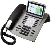 Telefony stacjonarne - AGFEO Telefon przewodowy ST 45 srebrny - miniaturka - grafika 1