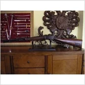 Repliki - broń - Hiszpania CZARNA STRZELBA WINCHESTER Z GŁOWĄ BIZONA - miniaturka - grafika 1