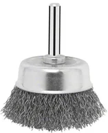 Materiały ścierne - Bosch Szczotka garnkowa falisty drut 0 3 mm 50 mm 4500 U min 50 mm Drut stalowy trzonka 6 mm 2608622006 1 szt - miniaturka - grafika 1