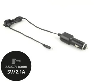 Qoltec Ładowarka/zasilacz samochodowy do Tabletu 5V-2.1A, wtyczka: 2.5x0.7x10mm (7898.ŁAD-SAM) - Akcesoria do tabletów i e-booków - miniaturka - grafika 2