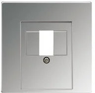 Gniazdka elektryczne - Jung Płytka centralna do gniazda gonikowego - LS Metal Finish Chrome GCR2969T - miniaturka - grafika 1