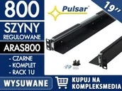 Akcesoria do szaf serwerowych - PULSAR Wysuwana szyna do szafy RACK 19 ARAS800 czarna / W PAKIETACH KUPISZ TANIEJ! ARAS800 - miniaturka - grafika 1