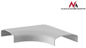 Maskownice do kabli - Maclean Listwa maskująca do kabli narożna MC-697 W 127x127x21,5 mm plastik syste (MC-697W) - miniaturka - grafika 1