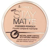 Pudry do twarzy - Rimmel Puder prasowany Stay Matte nr 004 14g - miniaturka - grafika 1