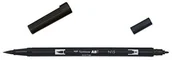 Kredki, ołówki, pastele i pisaki - Tombow ABT-N15 Dual Brush Pen flamaster z 2 końcówkami, kolor czarny (black) AB-TN15 - miniaturka - grafika 1