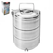 Termosy - Termos trojak obiadowy ze stali nierdzewnej, - miniaturka - grafika 1