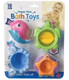 Anek Zabawka do kąpieli Delfin + 3 foremki morskie - Zabawki do kąpieli - miniaturka - grafika 2