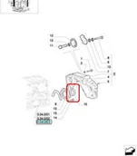 Części i akcesoria do maszyn rolniczych - CNH USZCZELNIACZ WAŁU KORBOWEGO TYŁ 504127327 - miniaturka - grafika 1