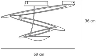 Artemide Plafon ściemnialny PIRCE MINI 1xR7s/330W/230V - Lampy sufitowe - miniaturka - grafika 3