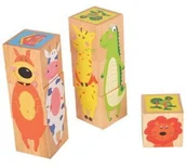 Klocki - Brimarex Drewniane Klocki Zwierzęta ZB-7499 - miniaturka - grafika 1