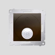 Wyłączniki światła i elektryczne - Kontakt SIMON Łącznik z czujnikiem ruchu 8(2) A, 230V brąz mat DCR11P.01/46 SI - miniaturka - grafika 1