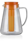 Dzbanki i imbryki - Tescoma Dzbanek TEO 2,5 l, z wyjmowanym sitkiem i wkładem chłodzącym, pomarańczowy 646628-17 - miniaturka - grafika 1